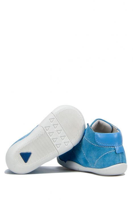 FK11 Kifidis-Kids İlk Adım Unisex Çocuk Nubuk Ayakkabı20-25 Mavi Süet / Blue Suede