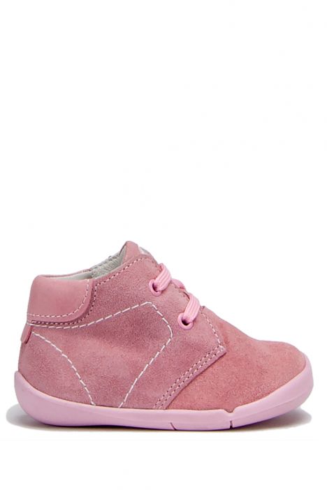 FK11 Kifidis-Kids İlk Adım Unisex Çocuk Nubuk Ayakkabı20-25 Pembe Süet / Pink Suede