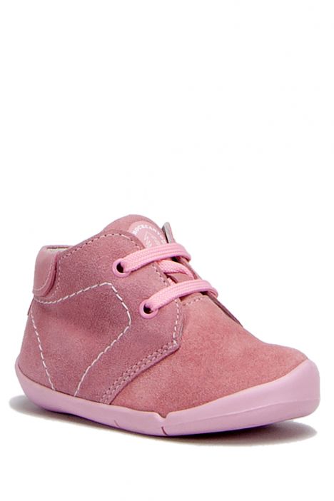 FK11 Kifidis-Kids İlk Adım Unisex Çocuk Nubuk Ayakkabı20-25 Pembe Süet / Pink Suede