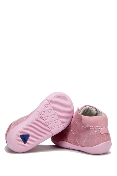 FK11 Kifidis-Kids İlk Adım Unisex Çocuk Nubuk Ayakkabı20-25 Pembe Süet / Pink Suede