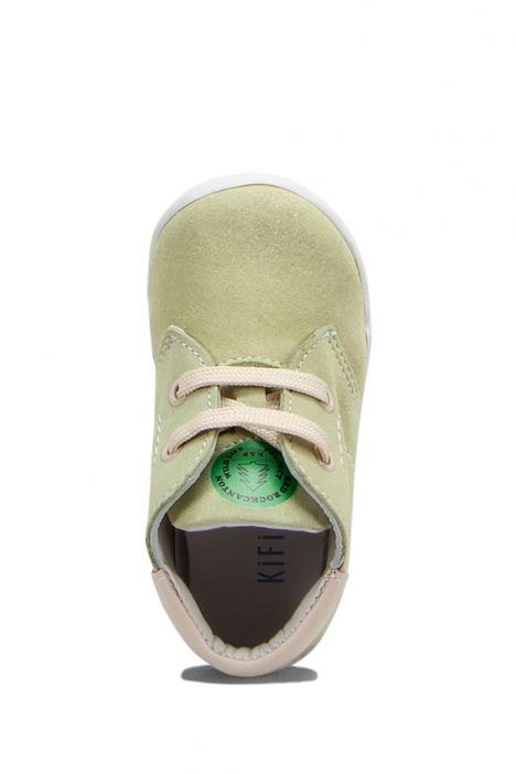 FK11 Kifidis-Kids İlk Adım Unisex Çocuk Nubuk Ayakkabı20-25 Yeşil Süet / Green Suede