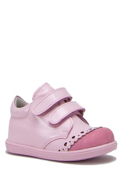 FK18 Kifidis-Kids İlk Adım Kız Çocuk Deri Ayakkabı 21-25 Pembe Deri