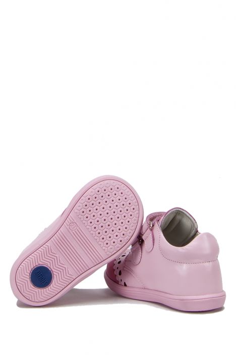 FK18 Kifidis-Kids İlk Adım Kız Çocuk Deri Ayakkabı 21-25 Pembe Deri