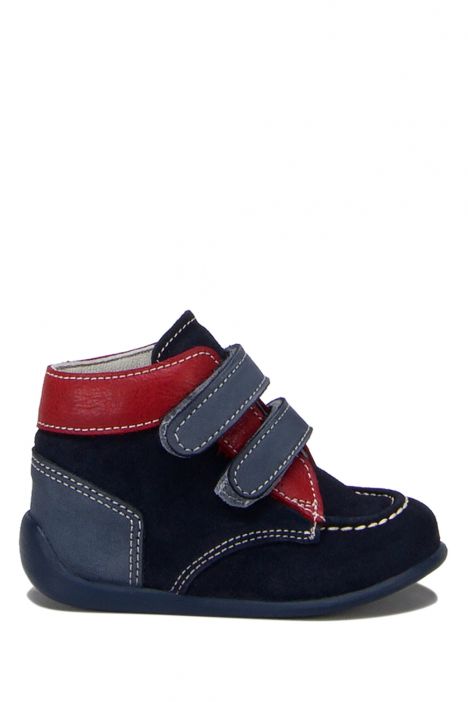 FK24 Kifidis-Kids İlk Adım Unisex Çocuk Deri Ayakkabı 20-23 Lacivert Süet / Navy Blue Suede