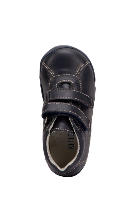 FK28 Kifidis-Kids İlk Adım Unisex Çocuk Deri Ayakkabı 19-25 Lacivert Deri