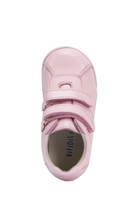 FK28 Kifidis-Kids İlk Adım Unisex Çocuk Deri Ayakkabı 19-25 Pembe Deri