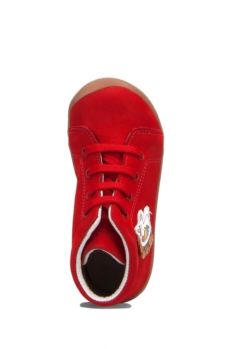 FK42 Kifidis-Kids İlk Adım Unisex Çocuk Nubuk Ayakkabı 20-25 Kırmızı Nubuk