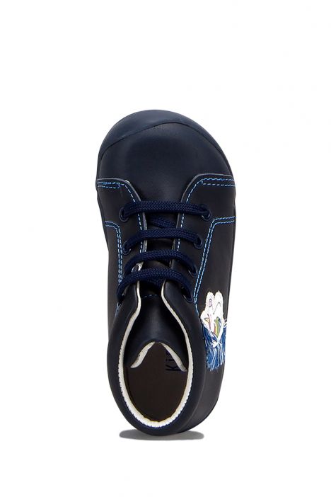 FK42 Kifidis-Kids İlk Adım Unisex Çocuk Nubuk Ayakkabı 20-25 Lacivert Deri