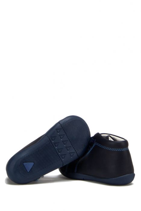 FK42 Kifidis-Kids İlk Adım Unisex Çocuk Nubuk Ayakkabı 20-25 Lacivert Deri