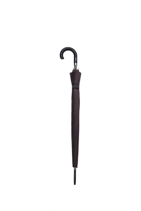 FLA-122C Ferre Otomatik Mekanizmalı Uzun Şemsiye Kahverengi / Brown