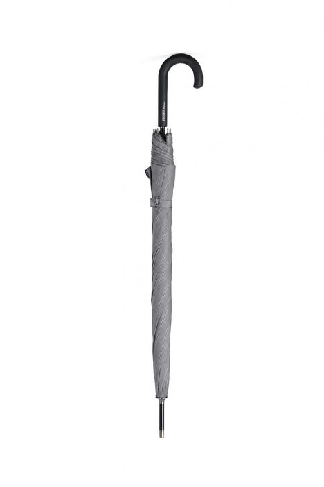 FLA-285/UL Ferre Desenli Otomatik Mekanizmalı Uzun Şemsiye Gri V1 Desenli