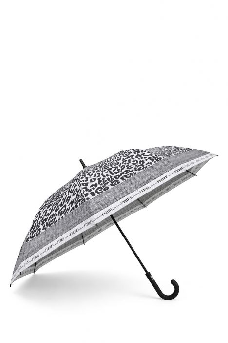 FLA-2/F-DB Ferre Desenli Otomatik Mekanizmalı Uzun Şemsiye Leopar V3 Desenli