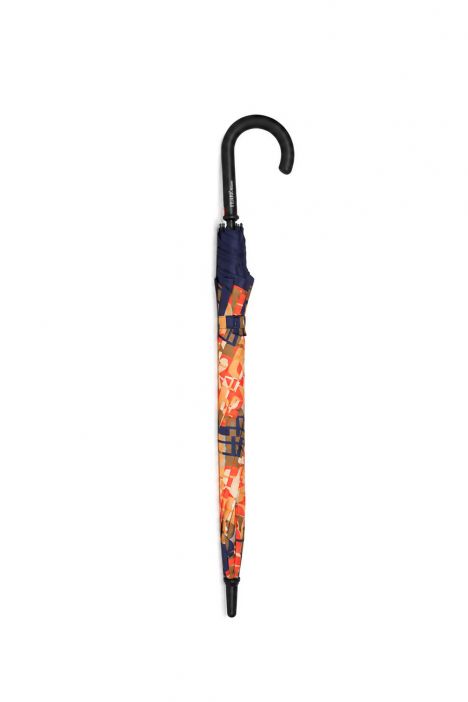 FLA-2/F-DB Ferre Desenli Otomatik Mekanizmalı Uzun Şemsiye Multicolor Desenli