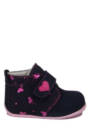FP26 Kifidis Paplus İlk Adım Kız Çocuk Nubuk Ayakkabı 18-24 Lacivert Süet / Navy Blue Suede