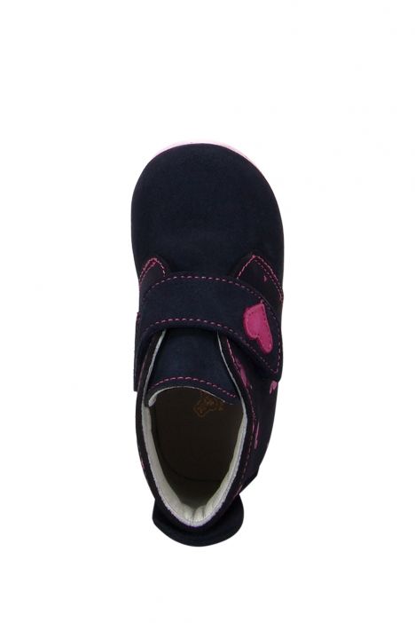 FP26 Kifidis Paplus İlk Adım Kız Çocuk Nubuk Ayakkabı 18-24 Lacivert Süet / Navy Blue Suede