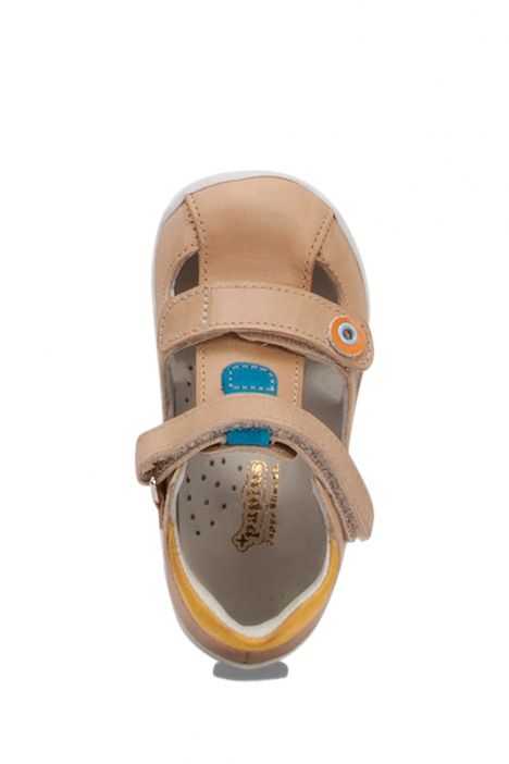 FP67 Kifidis Paplus İlk Adım Unisex Çocuk Deri Ayakkabı 18-25 Krem Crazy