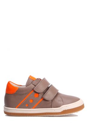 GA22016 Kifidis-Kids Unisex Çocuk Deri Spor Ayakkabı 21-30 Taş Deri