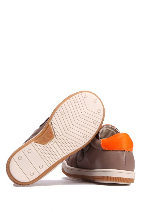 GA22016 Kifidis-Kids Unisex Çocuk Deri Spor Ayakkabı 21-30 Taş Deri