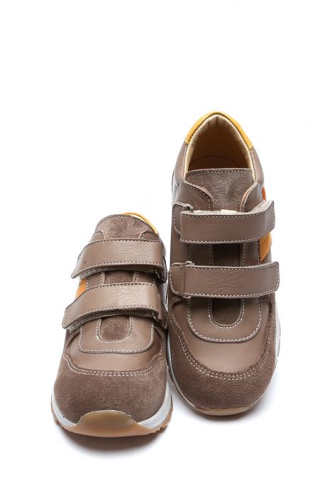 GA23004 Kifidis-Kids Erkek Çocuk Spor Ayakkabı 25-30 Kum Deri