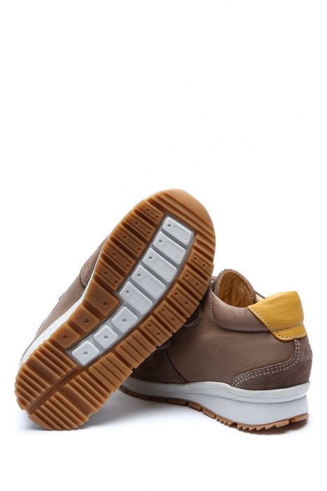 GA23004 Kifidis-Kids Erkek Çocuk Spor Ayakkabı 25-30 Kum Deri