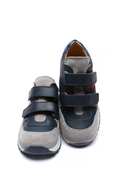 GA23004 Kifidis-Kids Erkek Çocuk Spor Ayakkabı 25-30 Lacivert Deri