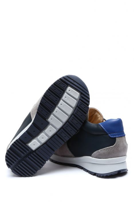 GA23004 Kifidis-Kids Erkek Çocuk Spor Ayakkabı 25-30 Lacivert Deri