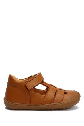 GA23035 Kifidis Paplus İlk Adım Unisex Çocuk Deri Ayakkabı 19-25 Konyak Deri