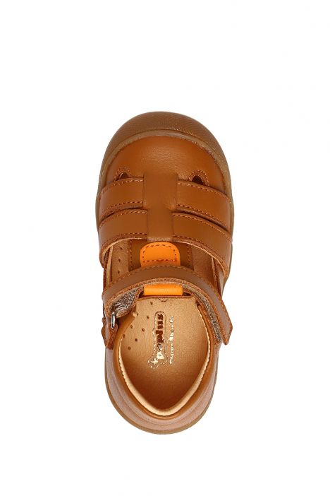 GA23035 Kifidis Paplus İlk Adım Unisex Çocuk Deri Ayakkabı 19-25 Konyak Deri