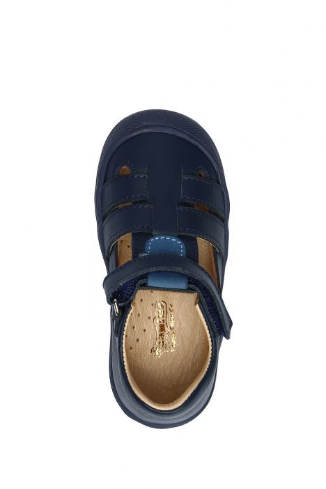 GA23035 Kifidis Paplus İlk Adım Unisex Çocuk Deri Ayakkabı 19-25 Lacivert Deri