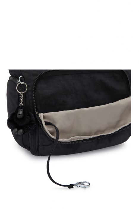 Kipling GABB Orta Boy Omuz Çantası 30x35.5x18.5 cm Black Noir