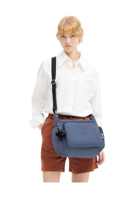 Kipling GABB Orta Boy Omuz Çantası 30x35.5x18.5 cm Blue Lover