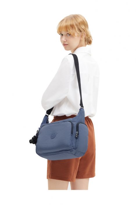 Kipling GABB Orta Boy Omuz Çantası 30x35.5x18.5 cm Blue Lover