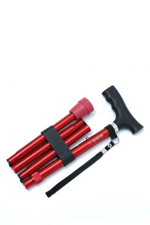 GB803 Kifidis Katlanır Baston Kırmızı / Red