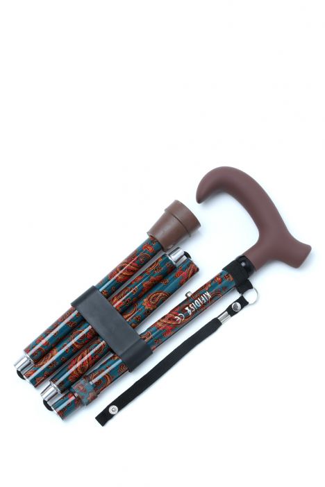 GB845 Kifidis Desenli Katlanır Baston Şal Desenli