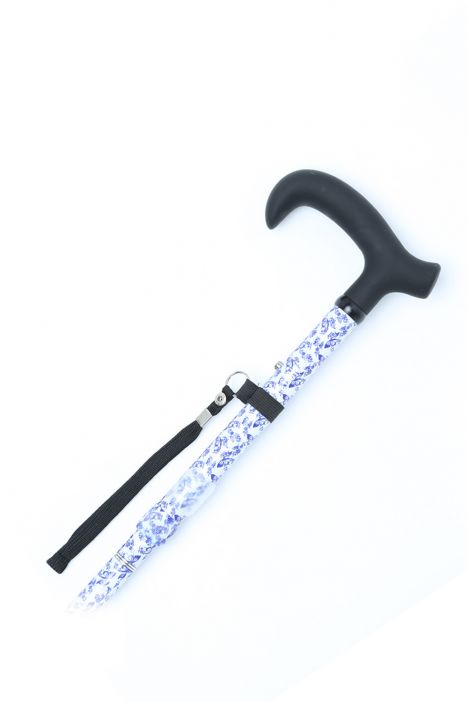 GB845 Kifidis Desenli Katlanır Baston Mavi Desenli