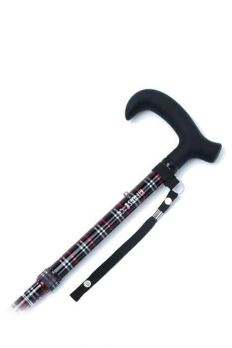 GB845 Kifidis Desenli Katlanır Baston Ekose Desenli