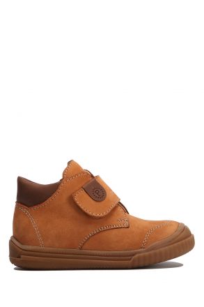 GT02 Kifidis-Kids İlk Adım Unisex Çocuk Nubuk Deri Ayakkabı 21-25 Ket Nubuk