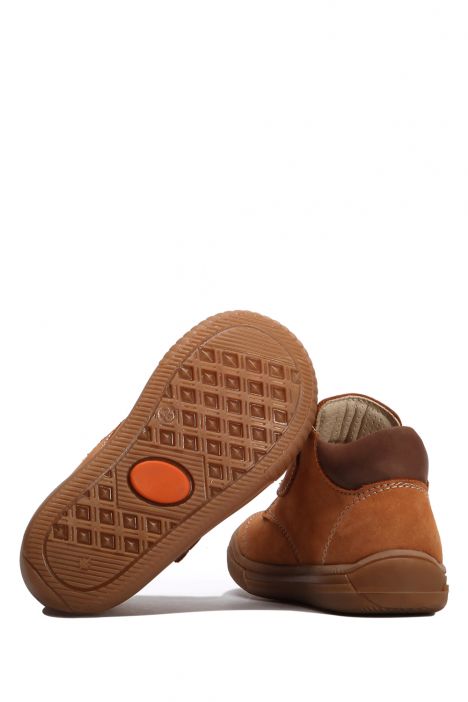 GT02 Kifidis-Kids İlk Adım Unisex Çocuk Nubuk Deri Ayakkabı 21-25 Ket Nubuk