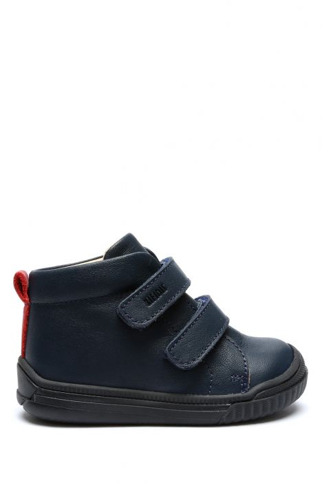 GT08 Kifidis-Kids İlk Adım Unisex Çocuk Deri Ayakkabı 20-25 Lacivert Deri