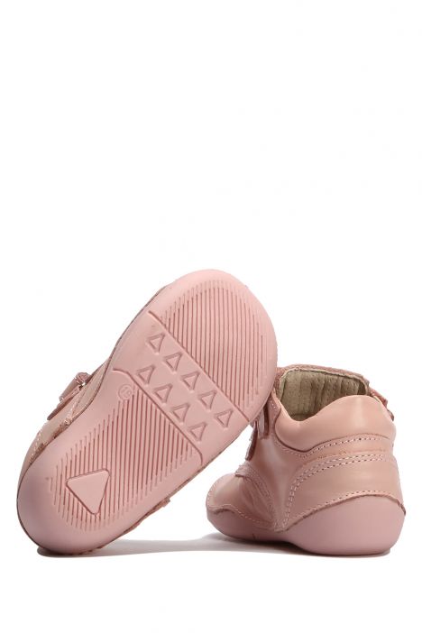 GT33 Kifidis-Paplus Unisex Bebek Ayakkabısı 19-22 Pudra Deri