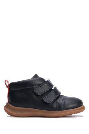 GV01 Kifidis-Kids Unisex Çocuk Deri Bot 27-30 Lacivert Deri