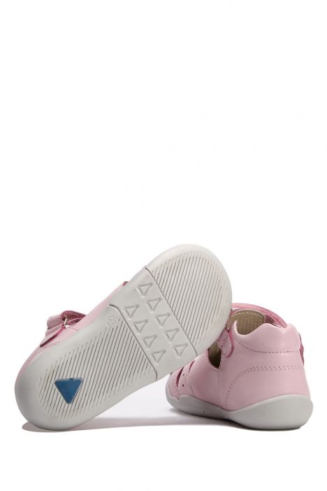 GV05 Kifidis-Kids İlk Adım Unisex Çocuk Deri Ayakkabı 19-25 Pembe Deri