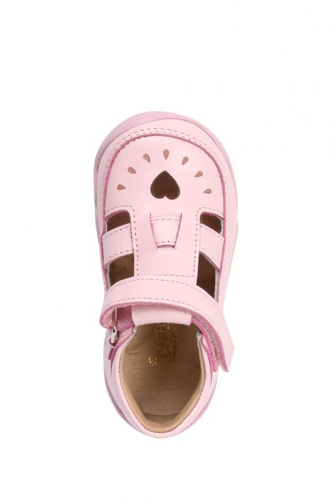 GV09 Kifidis-Kids İlk Adım Kız Çocuk Deri Ayakkabı 18-25 Pembe Deri
