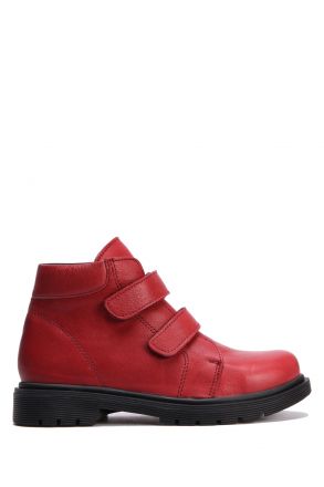 GV13 Kifidis-Kids Unisex Çocuk Bot 31-36 Bordo Deri