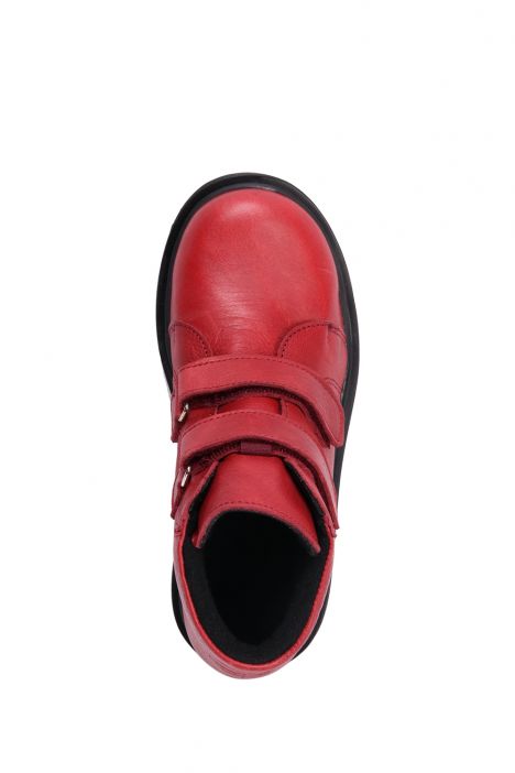 GV13 Kifidis-Kids Unisex Çocuk Bot 31-36 Bordo Deri