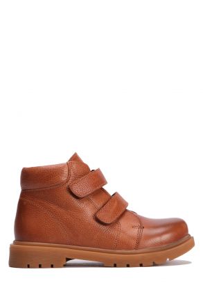 GV13 Kifidis-Kids Unisex Çocuk Bot 31-36 Kahve Bas. Deri