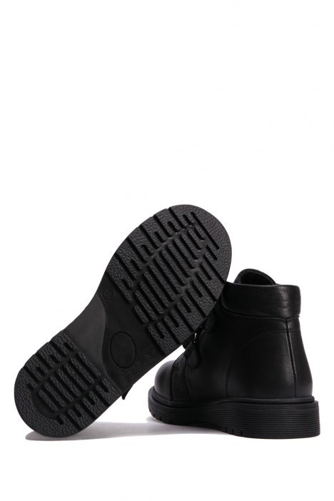 GV13 Kifidis-Kids Unisex Çocuk Bot 31-36 Siyah - Black