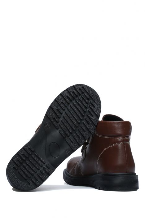 GV13 Kifidis-Kids Unisex Çocuk Bot 31-36 Kahve Deri