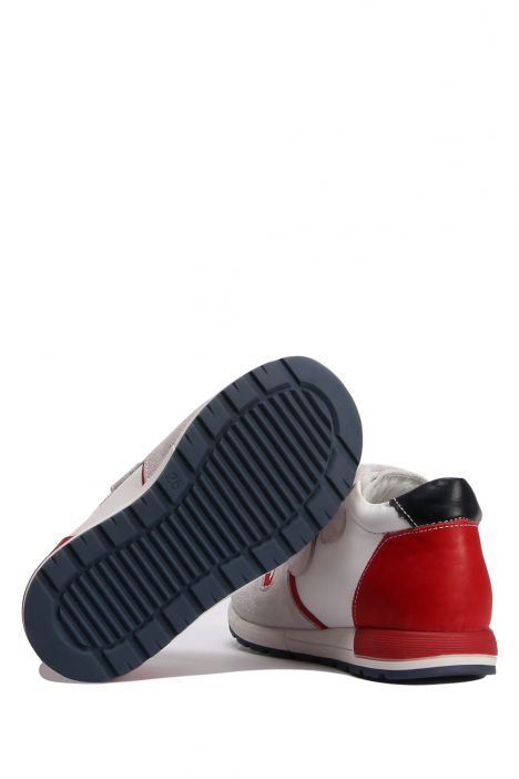 GV16 Kifidis Paplus Unisex Çocuk Spor Nubuk Ayakkabı 25-30 Beyaz - Lacivert