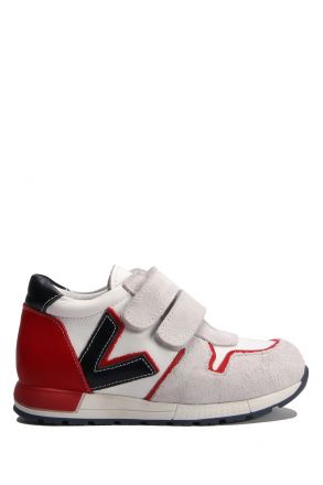 GV16 Kifidis Paplus Unisex Çocuk Spor Nubuk Ayakkabı 31-35 Beyaz - Lacivert